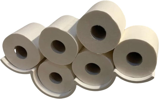 Toilet Paper Cloud Organization | Toilet Paper Shelf | Mount Bath Tissue to Wall | Toilet Paper Roll Cloud Formation | Bathroom Essentials (1 Pack (3 Rolls), Pink)