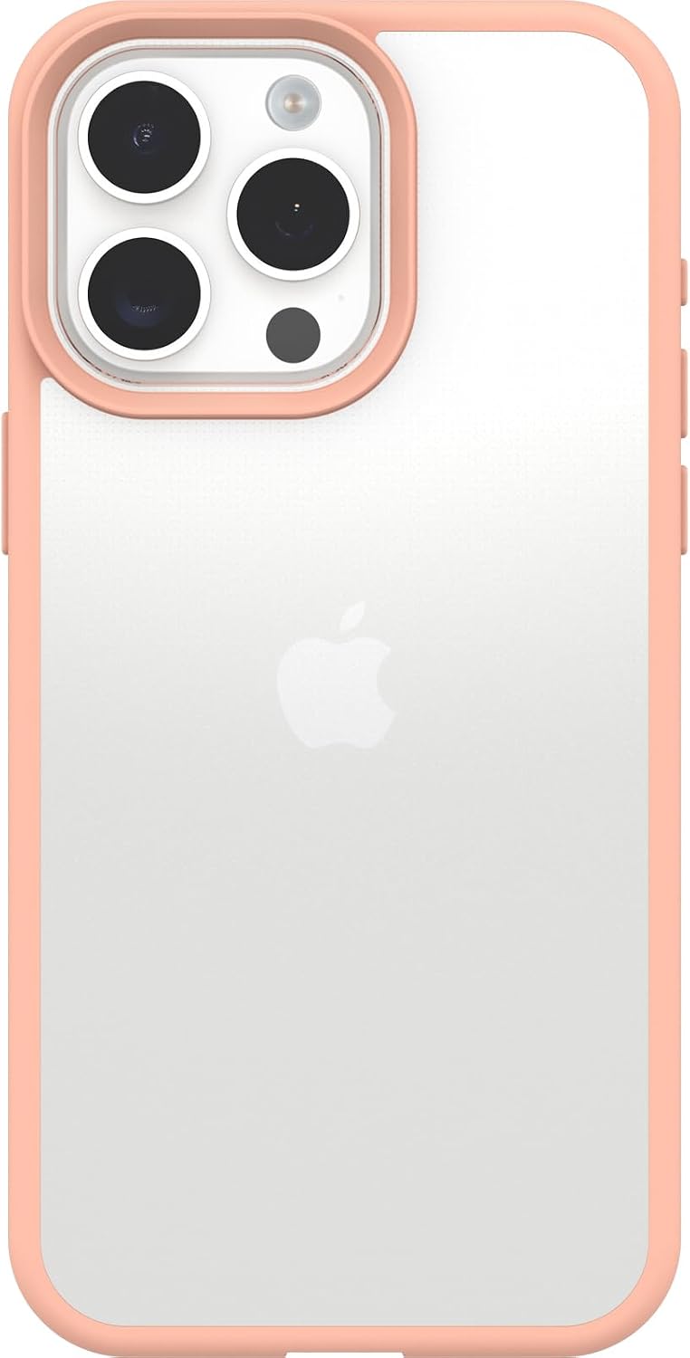 OtterBox iPhone 15 Pro MAX (Only) Prefix Series Case - Peach Perfect, Ultra-Thin, Pocket-Friendly, Raised Edges Protect Camera & Screen, Wireless Charging Compatible