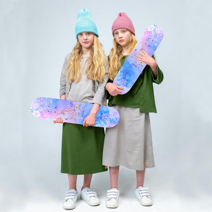 Skateboards for Beginners Kids Boys Girls and Adults,31''x8'', 7-Layer Maple, Double Kick Concave, Fascinating Cool, Solid&Durable
