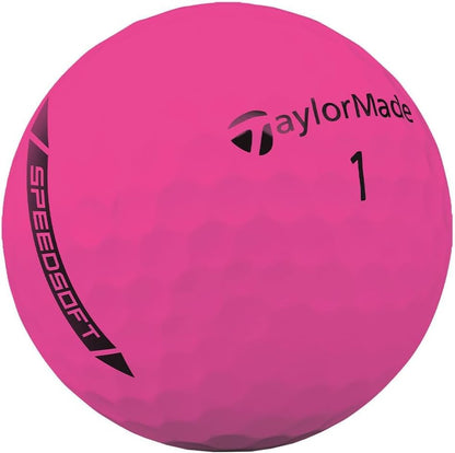 TaylorMade SpeedSoft Golf Balls, Maximum Distance with Ultra-Soft Feel, Perfect for Off The Tee and Around The Green
