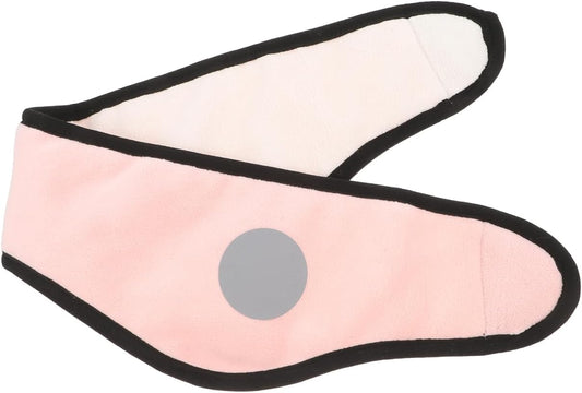 Angoily Ear Warmer Headband, Sleep Mask, 2 in 1 Eye Mask and Soundproof Sleep Earmuff Noise Reduction Sleeping Ear Wraps Ear Protection Cover for Men Women Ear Mask Pink Sleeping Earmuffs
