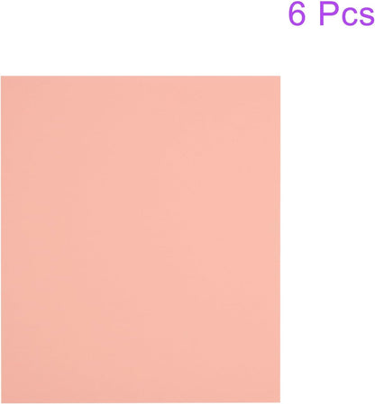 6 Pack 10.8 x 8.5 Inch 1.7mm Thick EVA Foam Sheets for Arts and Crafts Craft Foam Sheets Peach