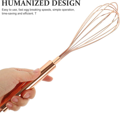 Stainless Steel Egg Whisk Wire Whisk for Whisking Beating Stirring and Mixing Manual Kitchen Utensil for Cooking Baking Sauces Eggs and Salad 12.99 X 2.16 X 2.16 in