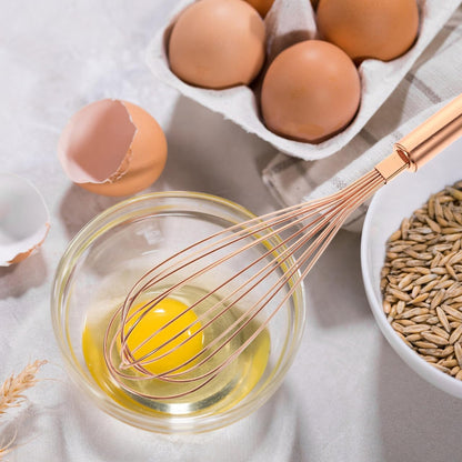 Stainless Steel Egg Whisk Wire Whisk for Whisking Beating Stirring and Mixing Manual Kitchen Utensil for Cooking Baking Sauces Eggs and Salad 12.99 X 2.16 X 2.16 in