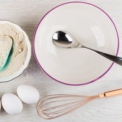 Stainless Steel Egg Whisk Wire Whisk for Whisking Beating Stirring and Mixing Manual Kitchen Utensil for Cooking Baking Sauces Eggs and Salad 12.99 X 2.16 X 2.16 in
