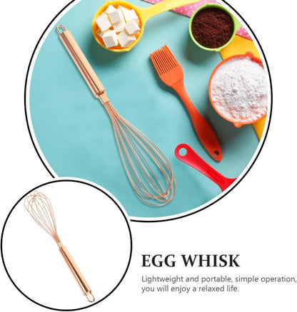 Stainless Steel Egg Whisk Wire Whisk for Whisking Beating Stirring and Mixing Manual Kitchen Utensil for Cooking Baking Sauces Eggs and Salad 12.99 X 2.16 X 2.16 in