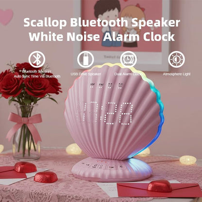 Alarm Clock for Heavy Sleepers,Bluetooth Speaker with LED Light