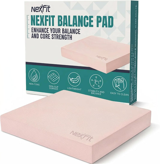 High-Density Balance Pad - Durable TPE Foam Balance Pad Physical Therapy, Foam Exercise Pad with Non-Slip Surface, Lightweight for Home & Gym Workouts, Core Strength & Balance Enhancement