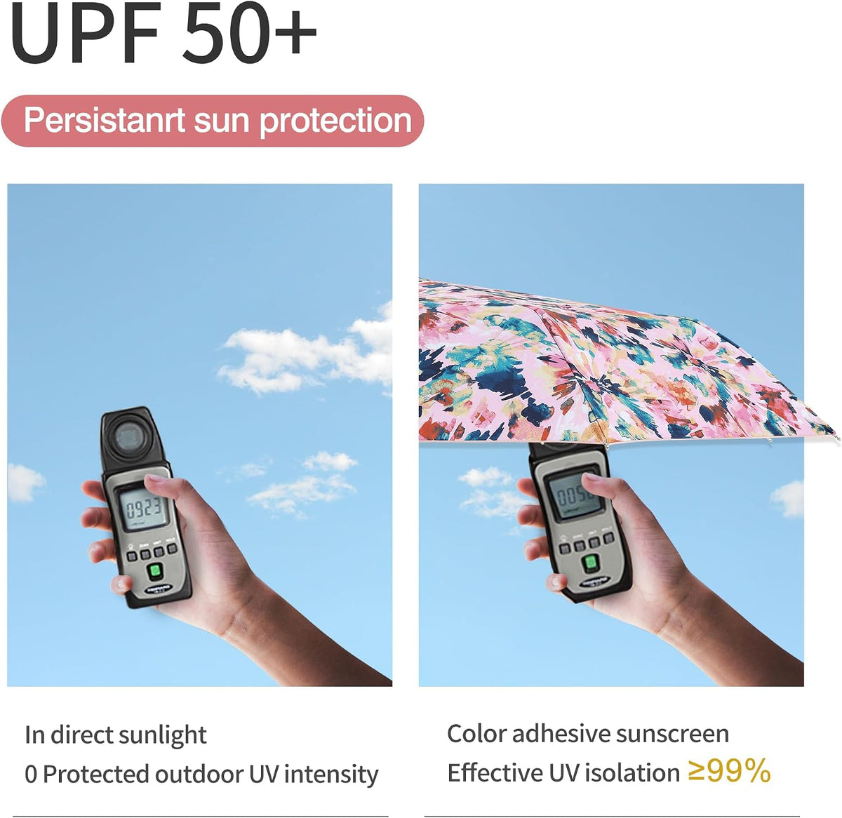 Sun Umbrella Blocking UV Protection Compact Auto Folding Parasol