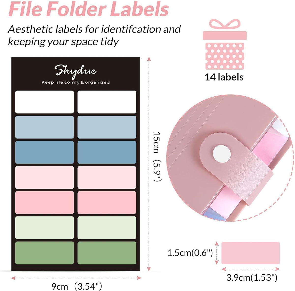 8 Pockets Expanding File Folders, Accordion Folders, Portable Paper Bill Receipt Organizer, Letter Size, Home College School Office Supplies, Pink
