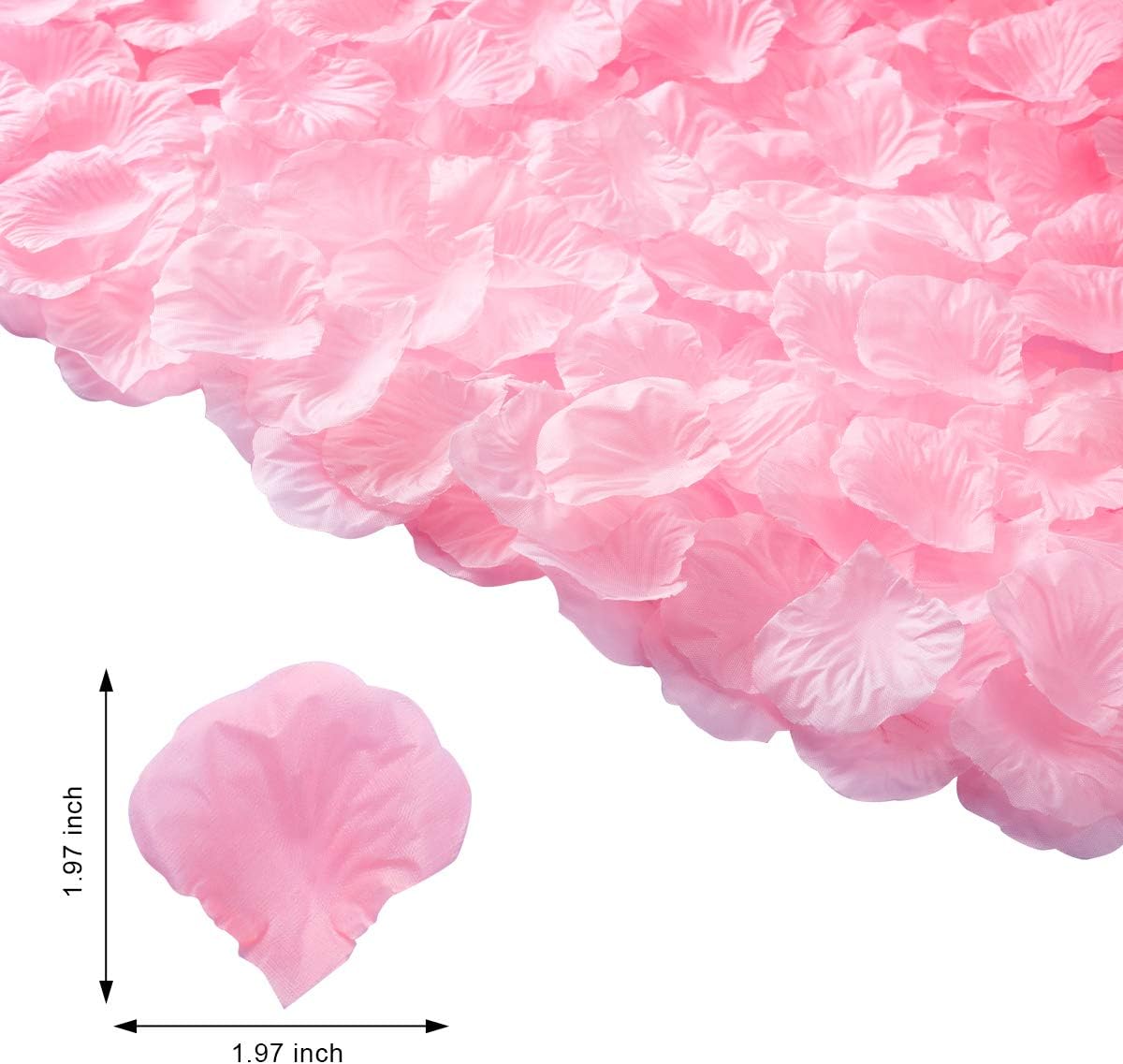 Artificial Fake Rose Petals, Silk Flowers Petals, 3000 PCS, Pink