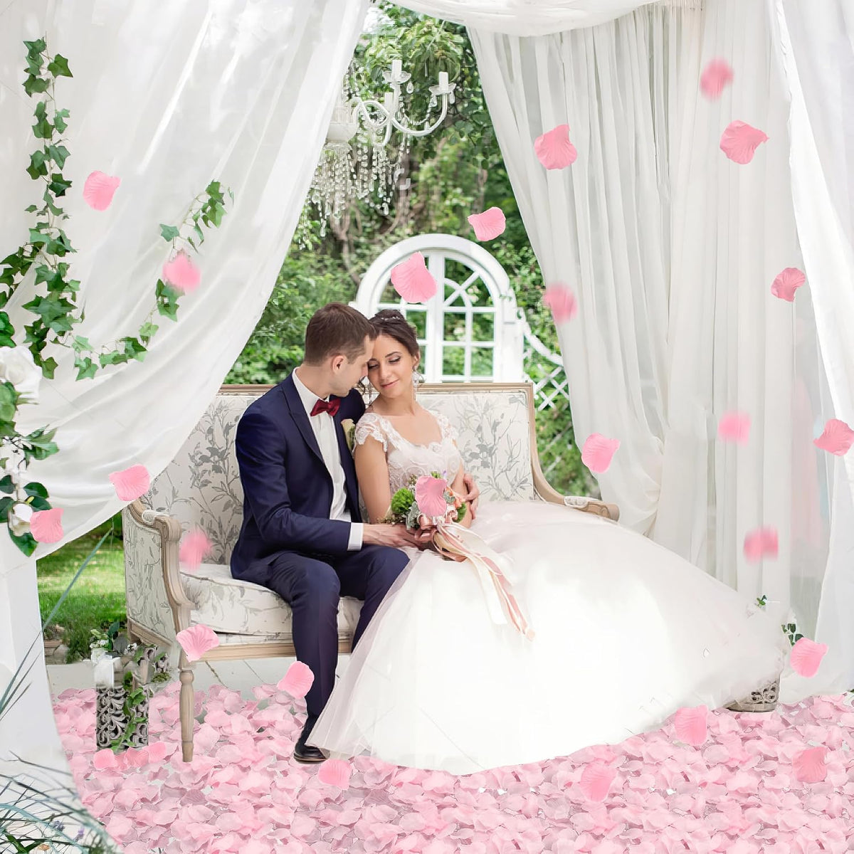Artificial Fake Rose Petals, Silk Flowers Petals, 3000 PCS, Pink