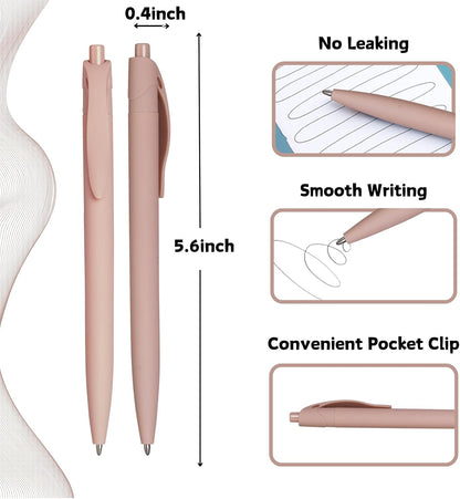 BallPoint Pens, 100 Pack (BLACK Ink),Bulk Pens,Pale Dogwood Pink Barrel,Click Pens for Office Home and School, Retractable Ballpoint Pens, Medium Point, 1.00MM (Pale Dogwood Pink)