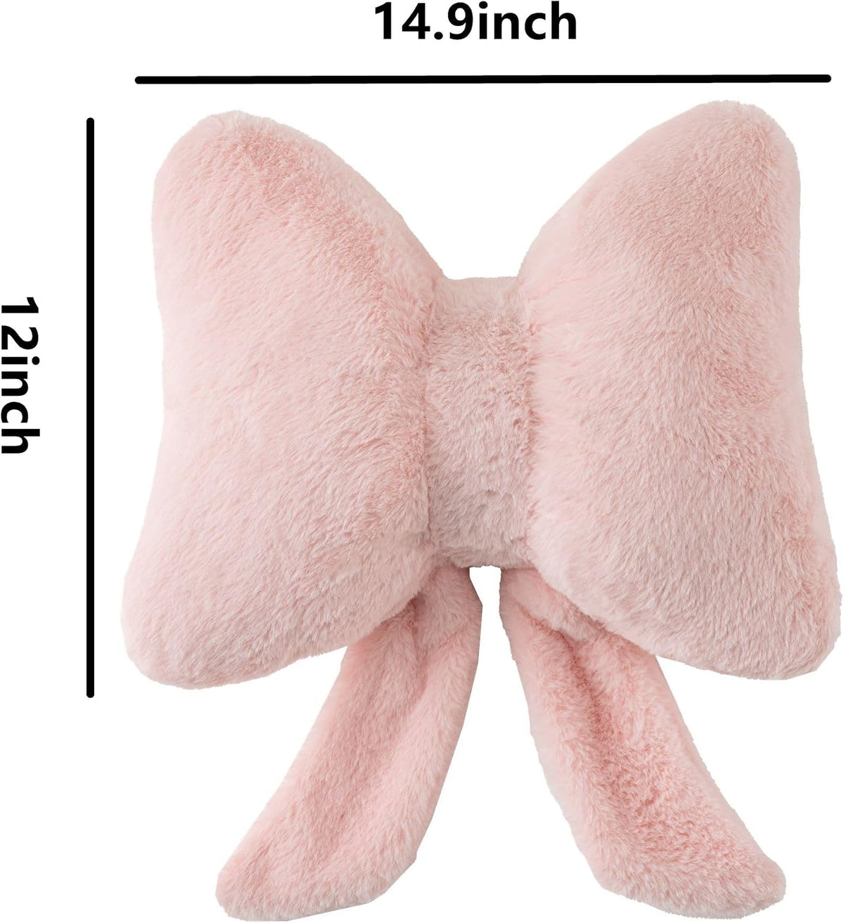 Room Decor Home Decor Bow Throw Pillows Decorative Pillows,Pink 14.5"*12"