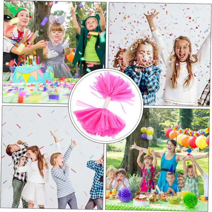 2pcs Cheerleader Pom Poms Handle Lightweight and Portable Performance Props for Team Sports Spirited Parties and Cheerleading Events Pink