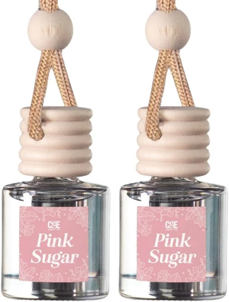 CANDECraftCo 2 Pack Hanging Car Air Freshener Diffuser for Essential Oils