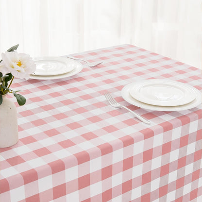 2 Pack Gingham Tablecloth Rectangle Checkered Tablecloth Washable