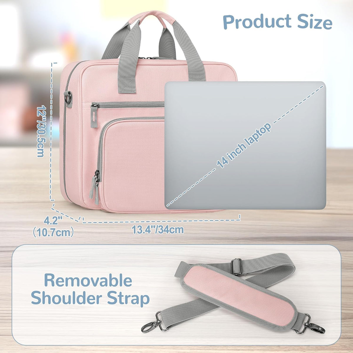 2026 Upgraded Zipper Binder 3 Ring Binder Bag with Pencil Pouch