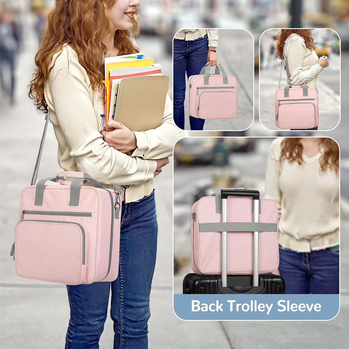 2026 Upgraded Zipper Binder 3 Ring Binder Bag with Pencil Pouch