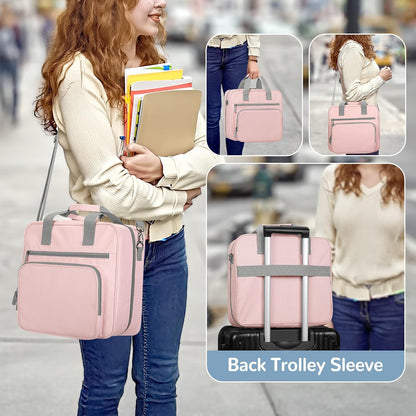 2026 Upgraded Zipper Binder 3 Ring Binder Bag with Pencil Pouch