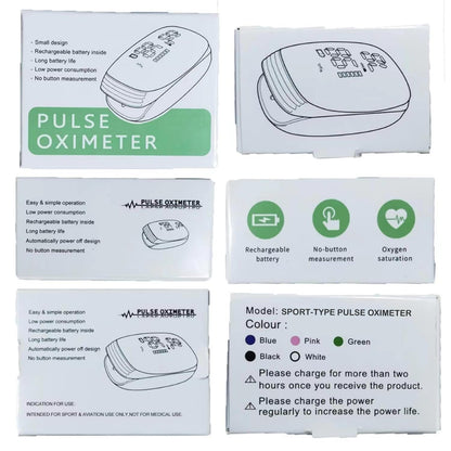 Oximeter, Blood Oxygen Meter, Fingertip Pulse Oximeter, Rechargeable Pulse Oximeter, Accurate Rapid Blood Oximeter SpO2 Reading Outdoor Sports Wide Use (Pink)