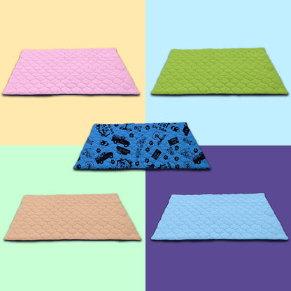 Fleece Pad for Guinea Pig and Rabbit - 23.6 x 19.7 Inches - Perfect Bedding Under Hideout Inside Indoor Cages and C&C - Absorbent Waterproof Comfortable - Easy to Clean - Pink