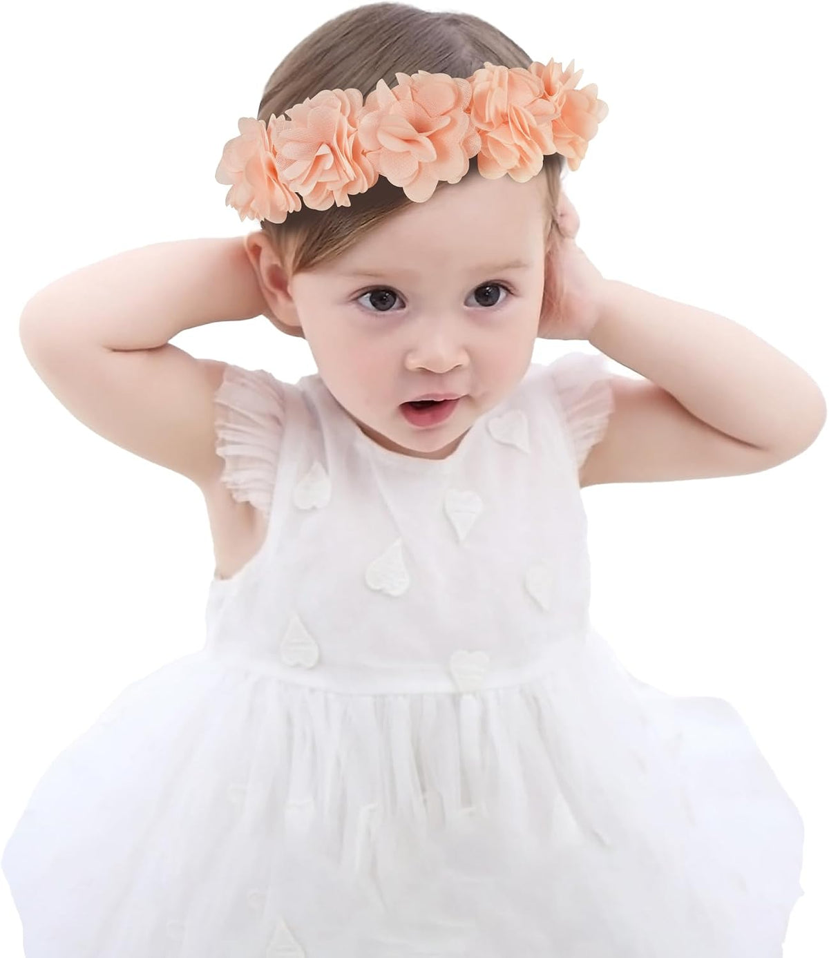 Baby Headbands for Girls 4-24 Months Hair Accessories Flower Crown