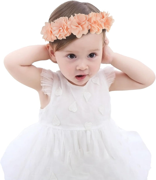 Baby Headbands for Girls 4-24 Months Hair Accessories Flower Crown
