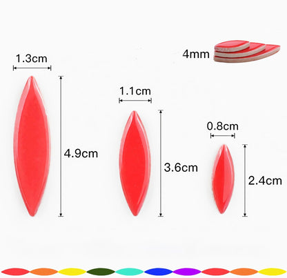 200g Ceramic Mosaic DIY Set Colorful Petal Ceramics Leafy Vein Mosaic Tiles Craft Materials Mosaic Art Materials - Purple-Pink Mix