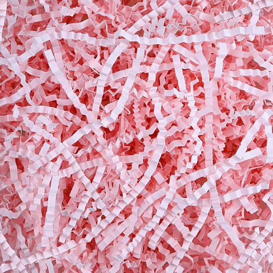10.5oz/300g Crinkle Cut Paper Shred Filler, Packing Grass Cushion for Valentine's Day Wedding Birthday Anniversaries Mother's Day Confetti Box Bag Basket Filling Gift Decoration - Light Pink