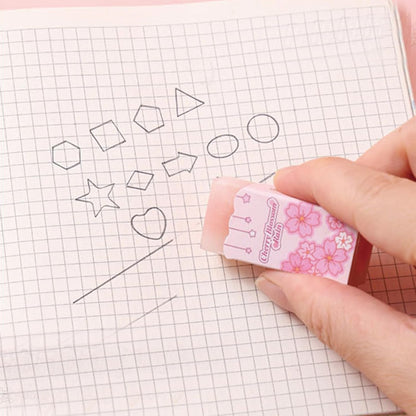 7 Pcs Cute Pink Stationery Set Kawaii School Supplies Office Supplies Including Ballpoint Pens Pencil Sharpener Highlighter Correction Tape Ruler Utility Knife (Pink)