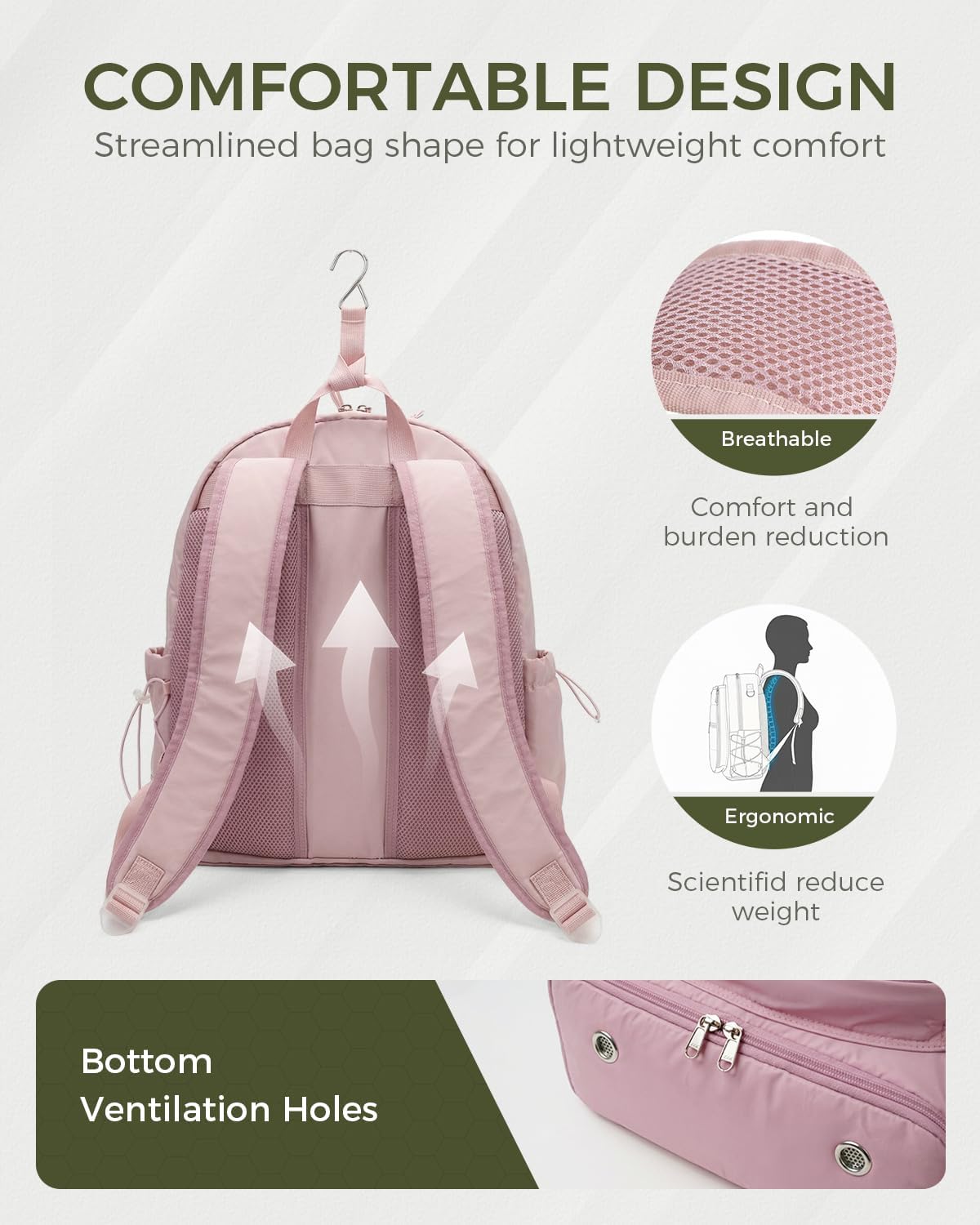 Quilted Tennis Gym Backpack for women Tennis Bag Holds 2 Rackets with Top Panel & Ventilated Shoe Compartment Sports Duffle Bags with Wet Pocket & Fence Hook