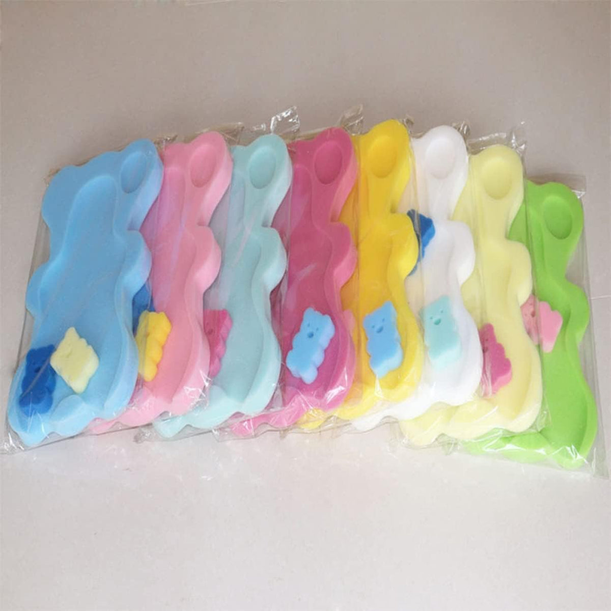 Non-Slip Baby Bath Sponge Mat for Newborn Support 50.5x31x4