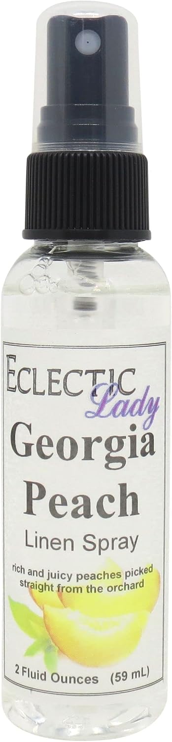 Georgia Peach Linen Spray, 2 oz, For Bed, Fabric & Pillow