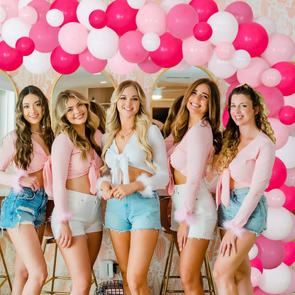 Drunk in Love Bachelorette Party Decorations Pink Drunk in Love Backdrop Balloon Garland Arch Kit Cocktail Party Decor for Women Bachelorette Bridal Shower Party Wedding Engagement Hen Party Supplies