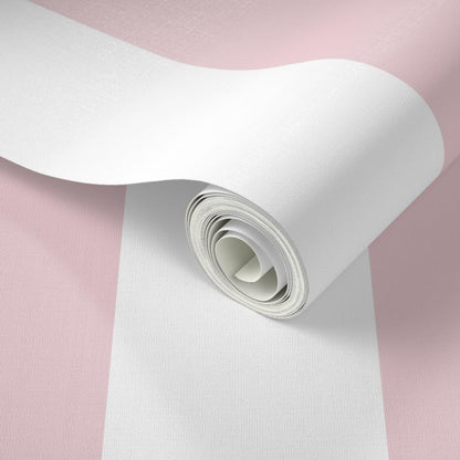 Pastel Pink Stripe Peel and Stick Wallpaper