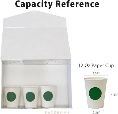 PACKHOME 6 Large Gift Boxes with Lids 13.5x9x4.1 Inches, Sturdy Collapsible Gift Boxes with Magnetic Closure (Glossy White)