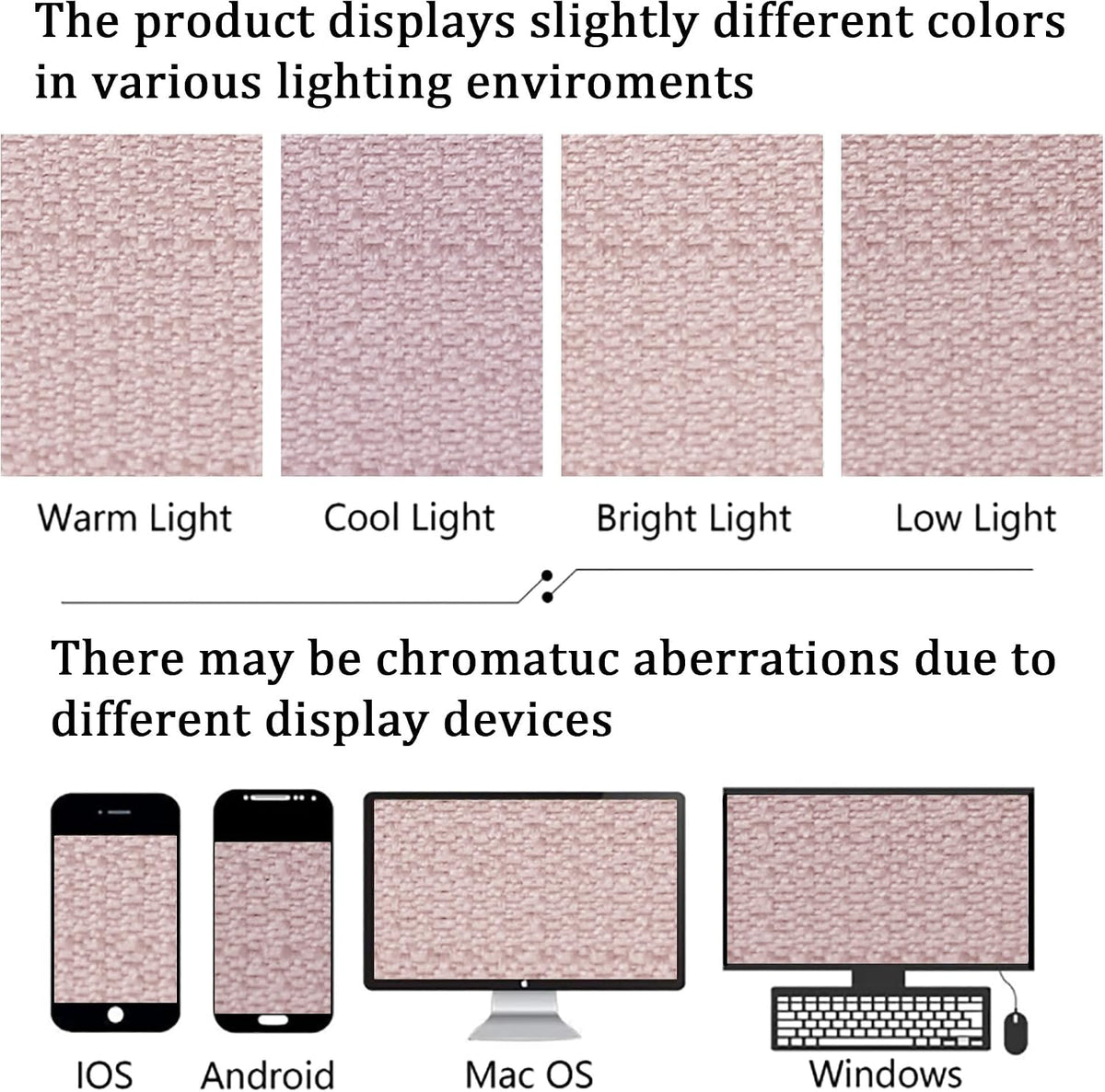 Blush Pink Valance for Window Curtains 12 Inch Length, Light Filtering Modern Small Kitchen Curtain, Burlap Farmhouse Drapes with Rods Pocket for Cafe Bedroom Camper Cabinet, 60" W x 12" L