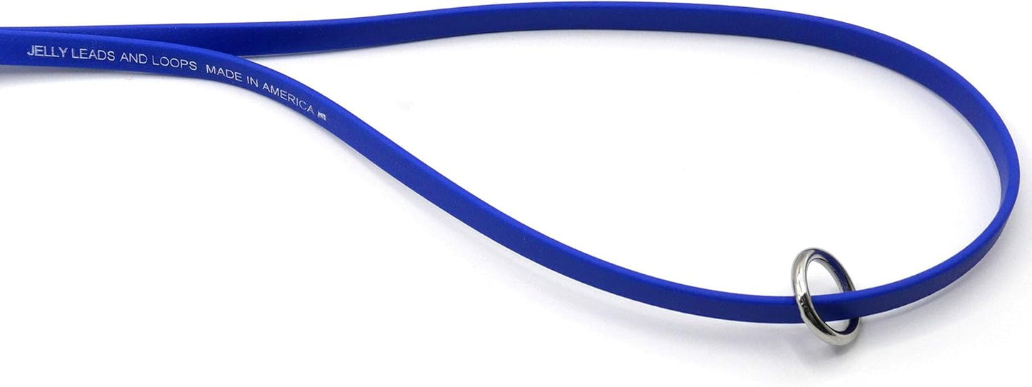 Jelly Pet Grooming Loops 3/8'' x 18'' W/Ring (Hot Pink) | Made in the USA