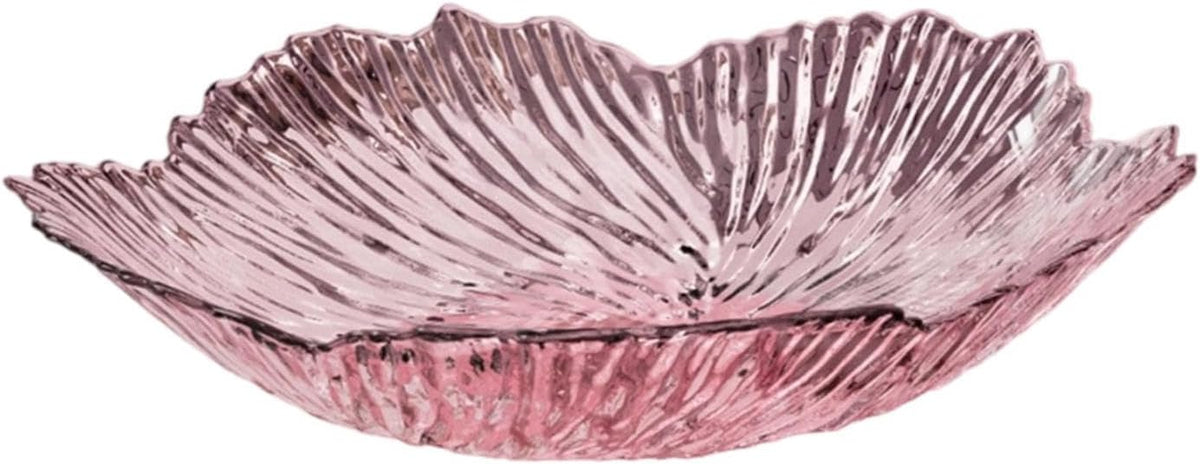 Petal Fruit Bowl for Kitchen Counter, Decorative Fruit Bowl for Fruits and Vegetables, Serving Bowl for Snacks Bread and Desserts, Countertop Fruit Basket for Dining Table Home Decor, C Pink