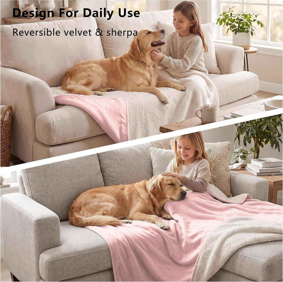 Waterproof Blanket for Dogs - Pet Throw as Furniture Protector
