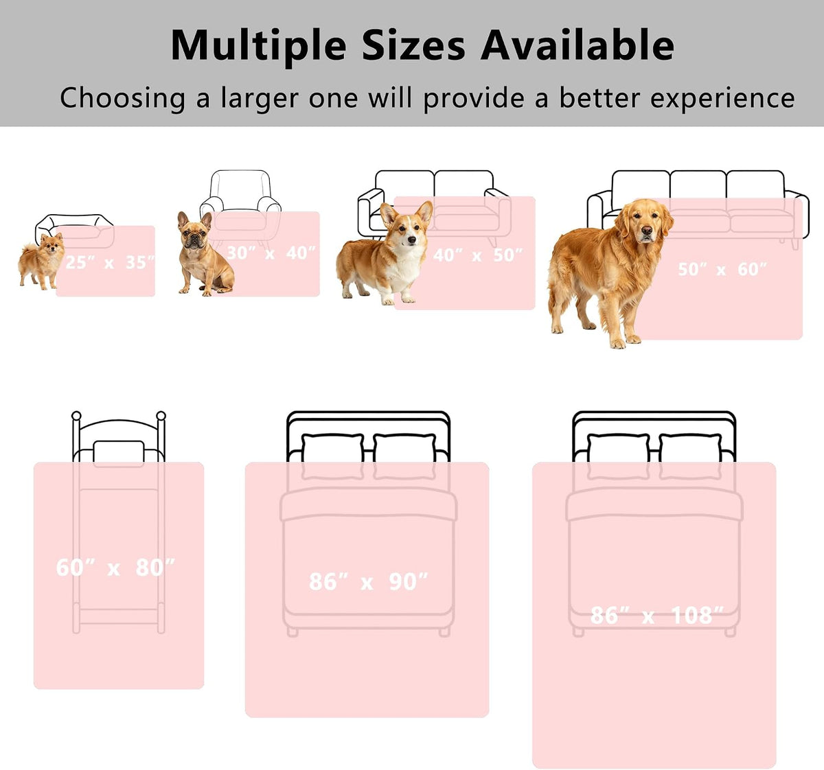 Waterproof Blanket for Dogs - Pet Throw as Furniture Protector