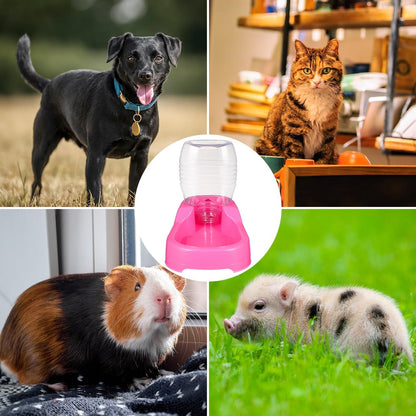 Pet Water Feeder Bowl Automatic Drinking Water Dispenser for Small Dogs and Puppies 7.48X5.90X4.33In Durable Eco-Friendly Design for Home and Pet Shops