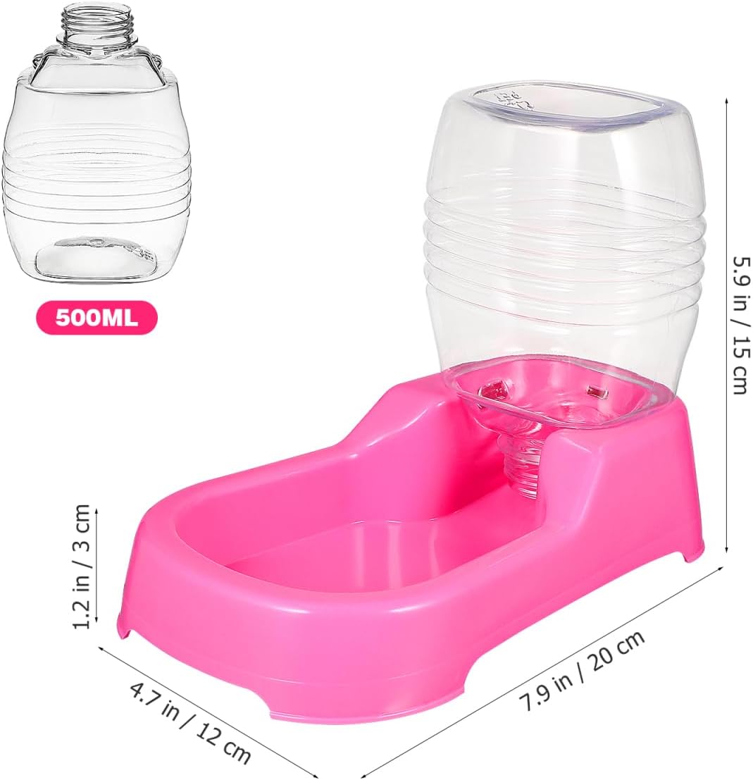 Pet Water Feeder Bowl Automatic Drinking Water Dispenser for Small Dogs and Puppies 7.48X5.90X4.33In Durable Eco-Friendly Design for Home and Pet Shops