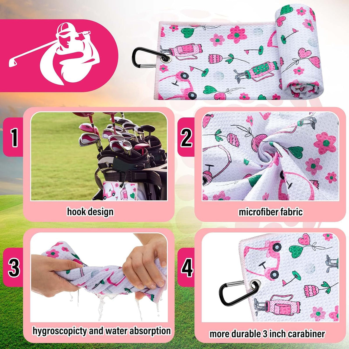 12 Pcs Golf Accessories Kit Golf Stuff Gifts for Women Man