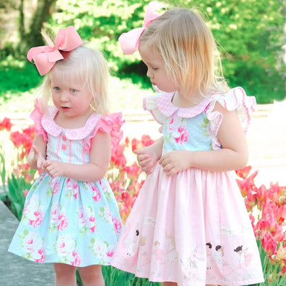 2PCS 6inch Hair Bows Clips, Pink Layered Grosgrain Ribbon Bows Hair Alligator Clips Hair Barrettes for Baby Girls Infants Toddlers Kids Teens Children