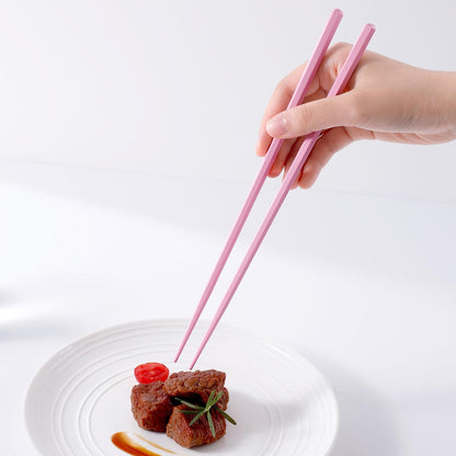 10 Pairs Reusable Fiberglass Chopsticks Non-Slip, Dishwasher Safe, 9.63inch