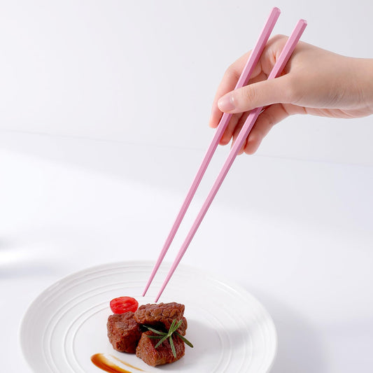 10 Pairs Reusable Fiberglass Chopsticks Non-Slip, Dishwasher Safe, 9.63inch