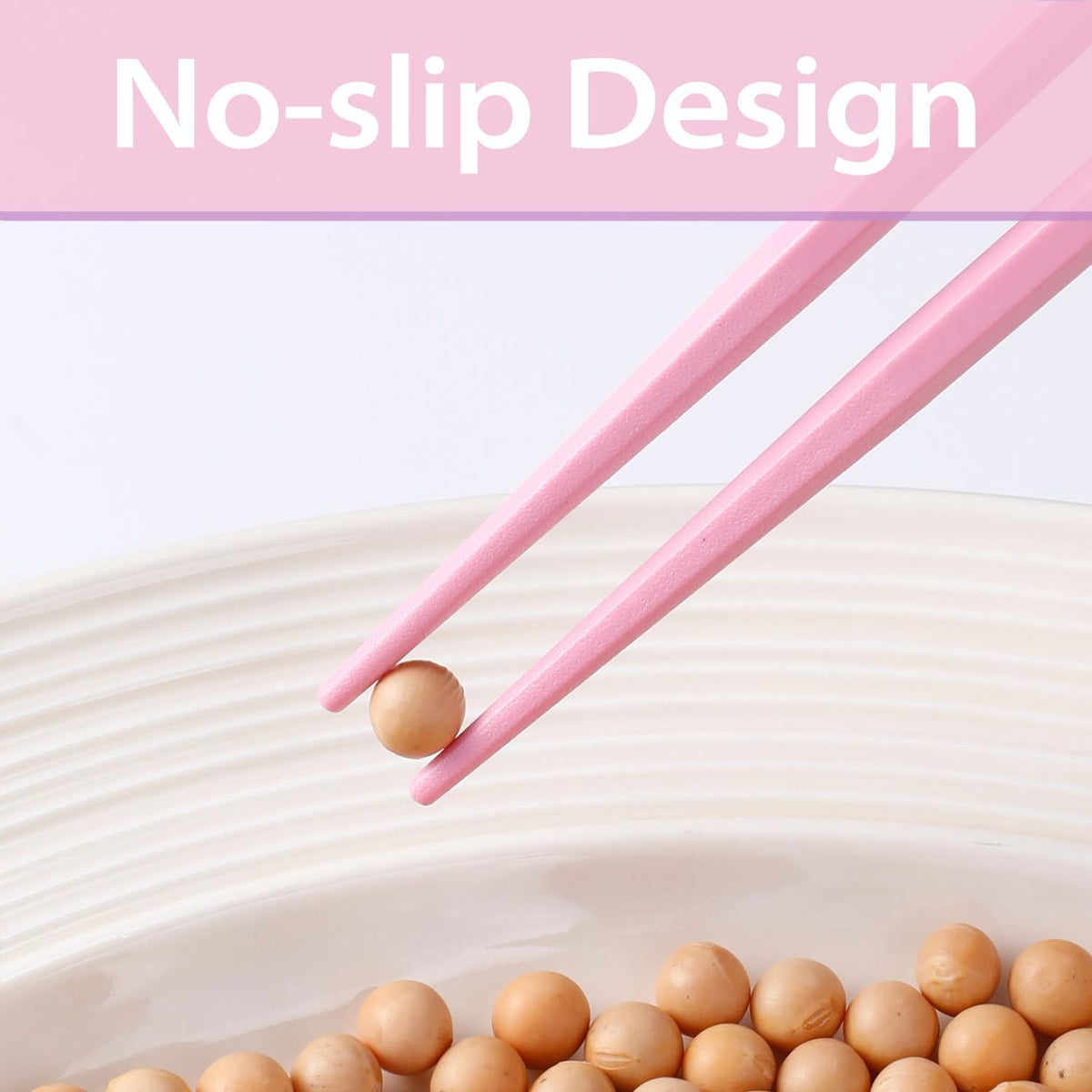 10 Pairs Reusable Fiberglass Chopsticks Non-Slip, Dishwasher Safe, 9.63inch