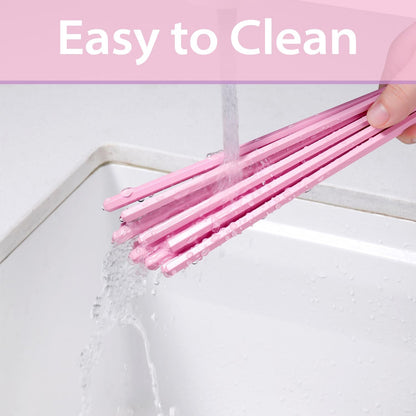10 Pairs Reusable Fiberglass Chopsticks Non-Slip, Dishwasher Safe, 9.63inch